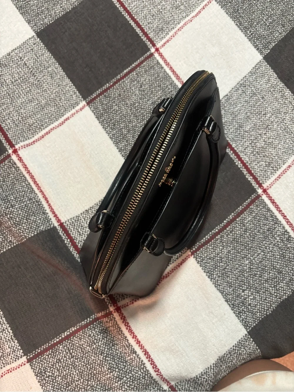 Kate Spade New York Black Saffiano Dome Satchel